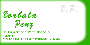 borbala penz business card